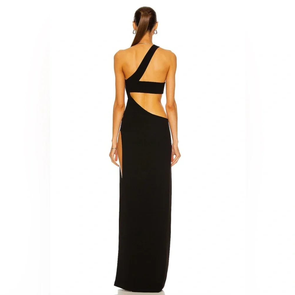 Mônot Black One Shoulder Dress - Picture 4 of 14